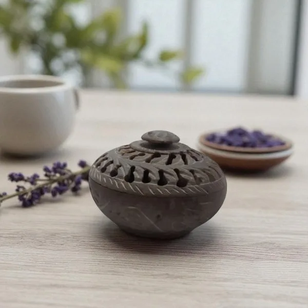 Jaali Marble Round Box 3 Decorative Storage for Home