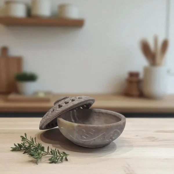 Jaali Marble Round Box 3 Decorative Storage for Home