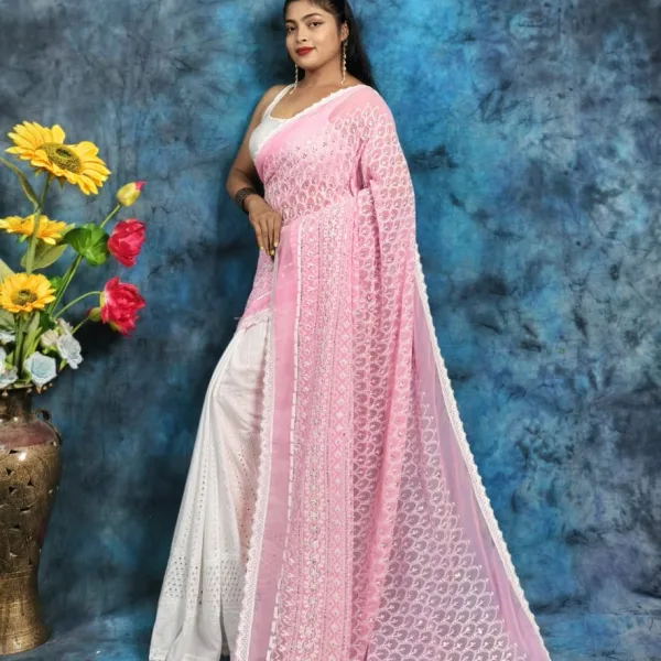 Elegant Hakuba Saree Premium Fabric Without Blouse Piece
