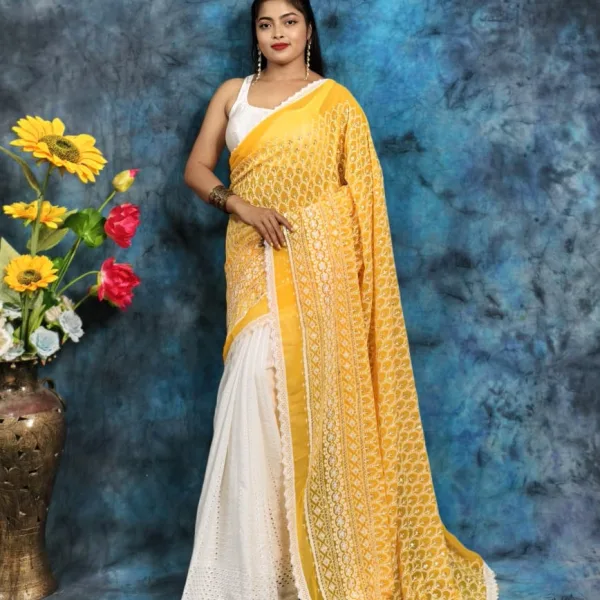 Beautiful Hakuba Saree Premium Quality Without Blouse Piece