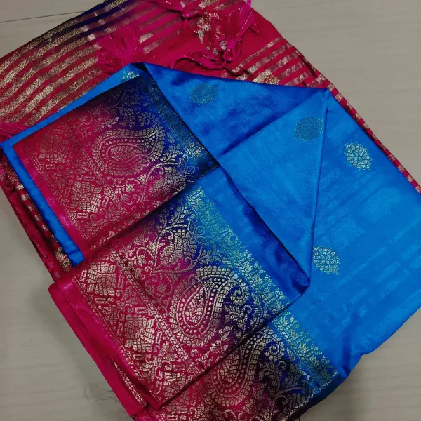 Pure Matka Tushar Handwoven Saree Elegant Party Wear