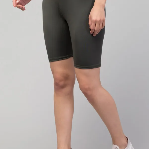 Women’s Fancy Solid Shorts – Yoga, Gym, Cycling & Activewear