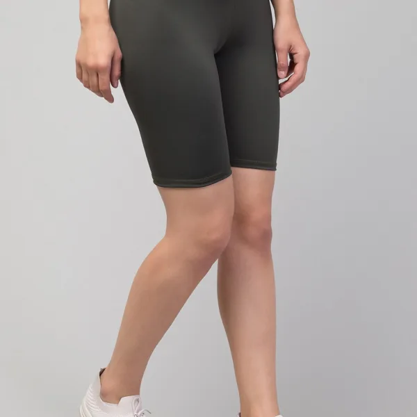 Women’s Fancy Solid Shorts – Yoga, Gym, Cycling & Activewear