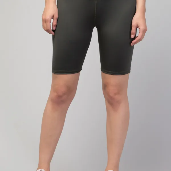 Women’s Fancy Solid Shorts – Yoga, Gym, Cycling & Activewear