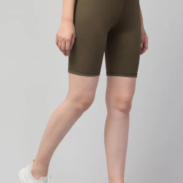 Women’s Fancy Solid Shorts – Yoga, Gym, Cycling & Activewear