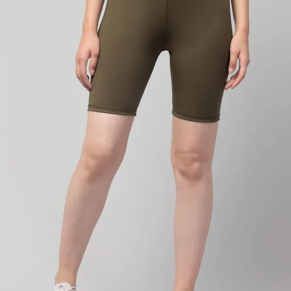 Women’s Fancy Solid Shorts – Yoga, Gym, Cycling & Activewear