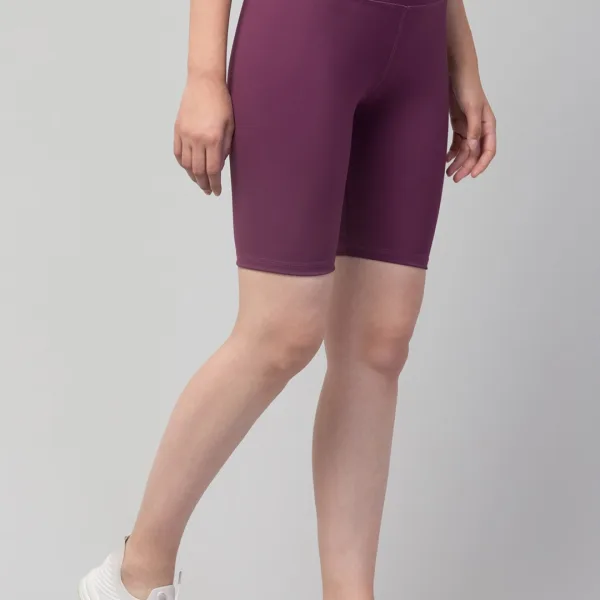 Women’s Fancy Solid Shorts – Yoga, Gym, Cycling & Activewear