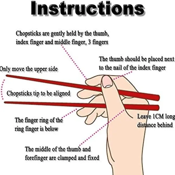 Reusable Stainless Steel Chopsticks With Non Slip Grip Grey White Finish