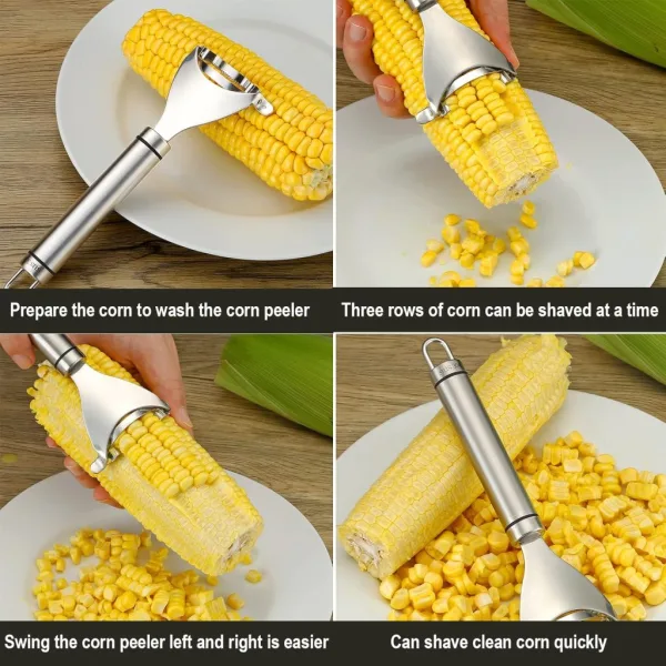 Premium Stainless Steel Magic Corn Peeler Kernel Stripper Tool
