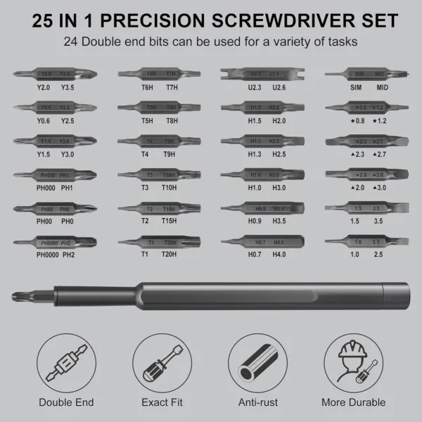 24 in 1 Mini Magnetic Precision Screwdriver Set