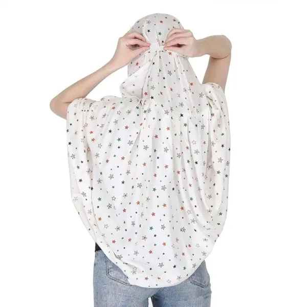 Women Cotton Printed Scarf Cum Mask UV Protection Face Cover