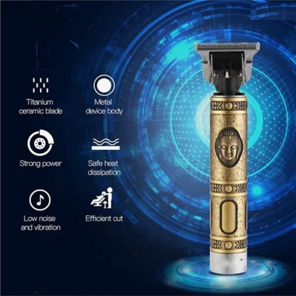 Professional Buddha Style Cordless Hair Trimmer for Men