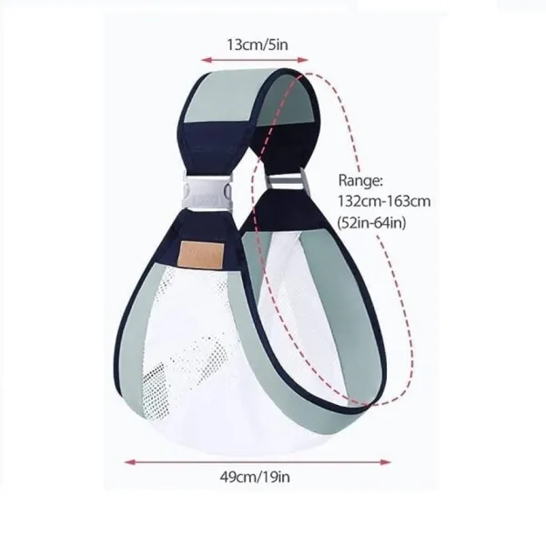 Breathable adjustable baby sling carrier for newborn to toddler