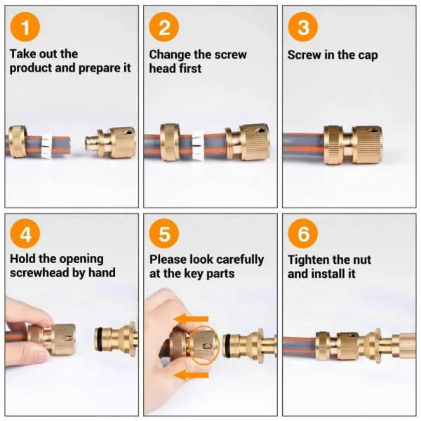 Brass High Pressure Hose Spray Gun