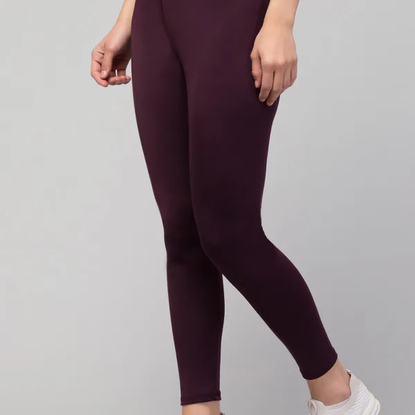 Women Gym Ready Plain Activewear Tights Comfortable Fit