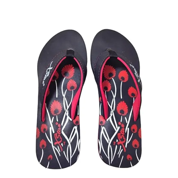 Xstar Women Soft Slippers | Comfortable, Stylish, And Bright Colorful Flip Flops | Cushion And Bounce | Ladies Thong House Slippers| Daily Use | Casual Wear | Anti Skid | Waterproof