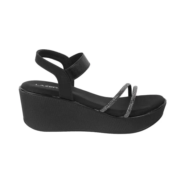 Women's Glitter Strap Wedge Sandals