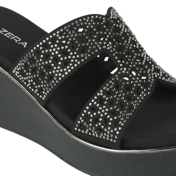 Women’s Embellished Wedge Slip-On Sandals