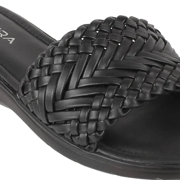 Womens Woven Slide Sandals