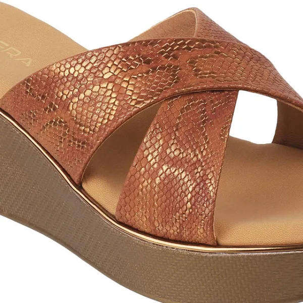 Womens LuxeWeave Cross Strap Wedges
