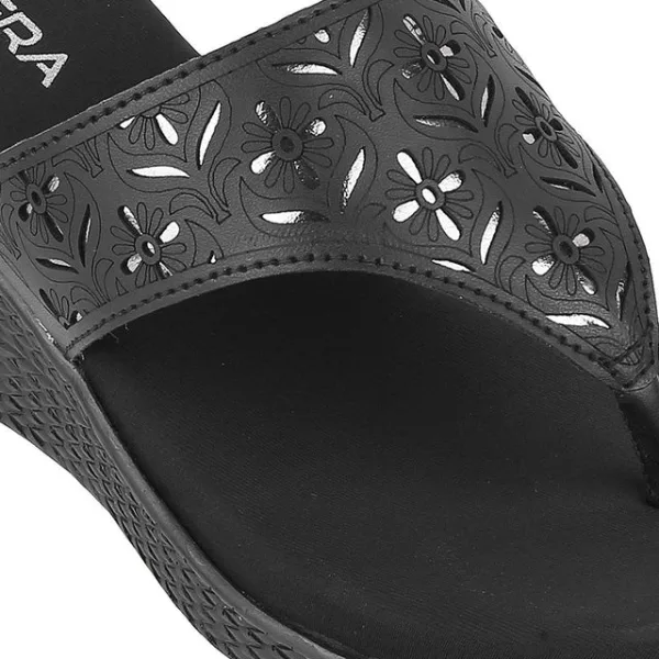 Womens Mid-Heel Platform Slip-on Chappal