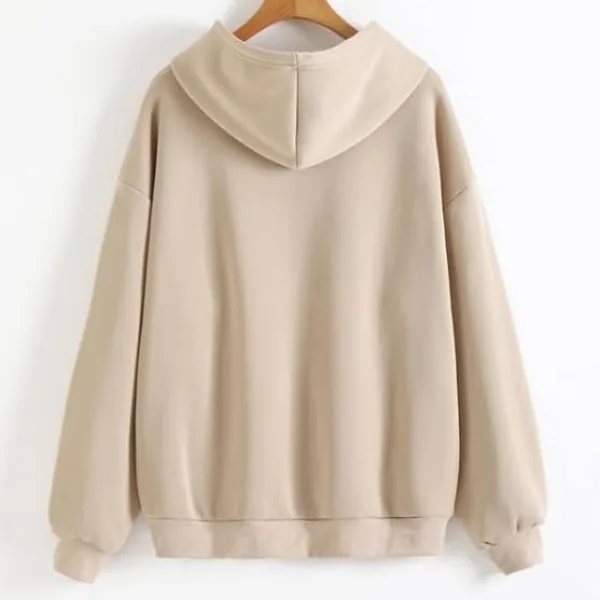 Women Polycotton Fleece Hoodie Full Zip Winter Essential