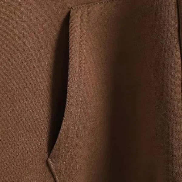 Women Polycotton Button Collar Hoodie Warm Casual Style