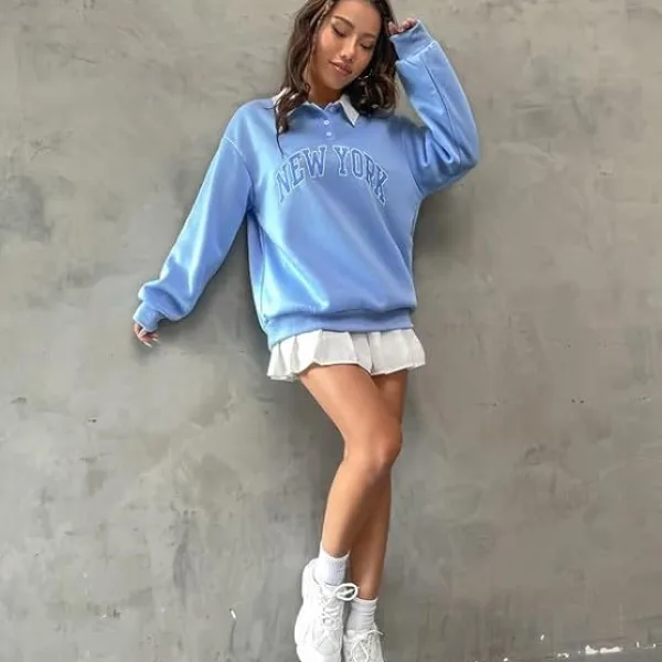 Collar Button Hoodie/Sweatshirt | Polycotton Hoodies for Gym, Travel & Everyday Wear | Warm & Comfortable Casual Wear