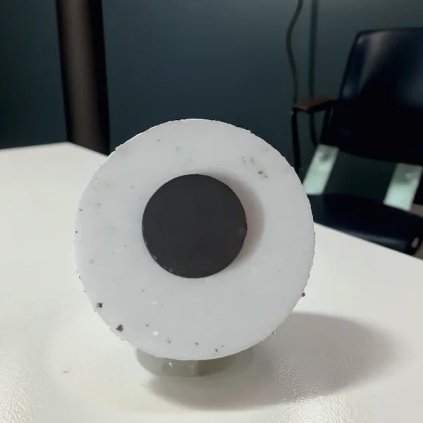 White Marble Magnet with Semi Precious Inlay Stone Work