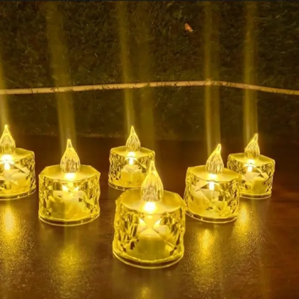 LED Electric Candle Lights Decorative Set of 4 Pieces
