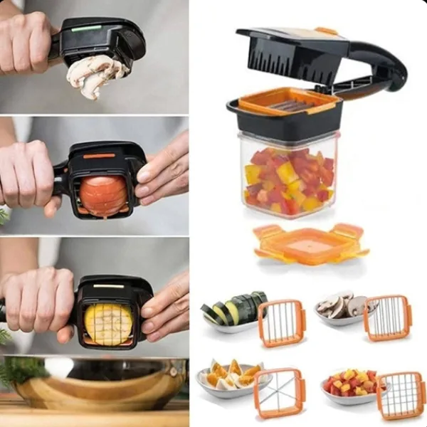 5 in 1 Nicer Vegetable Dicer Chopper Slicer Grater Tool