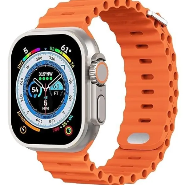 T800 Ultra Smart Watch with Beautiful Strap, Bluetooth Calling Smart Watch, 1.99" Touch Display with Fitness & Outdoor, Health & Medical Tracker, 8 Unique UI Interactions (Orange)