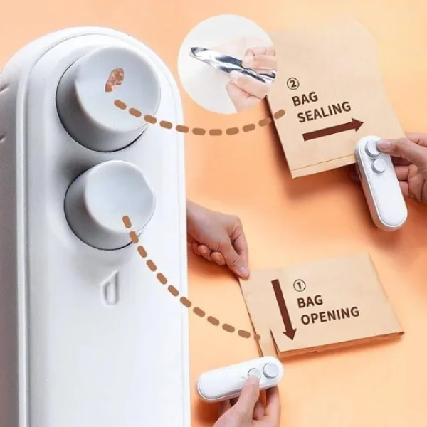 USB Rechargeable Handheld Mini Bag Sealer