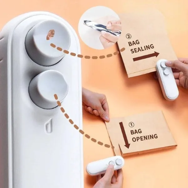 USB Rechargeable Mini Bag Sealer Heat Seal Tool