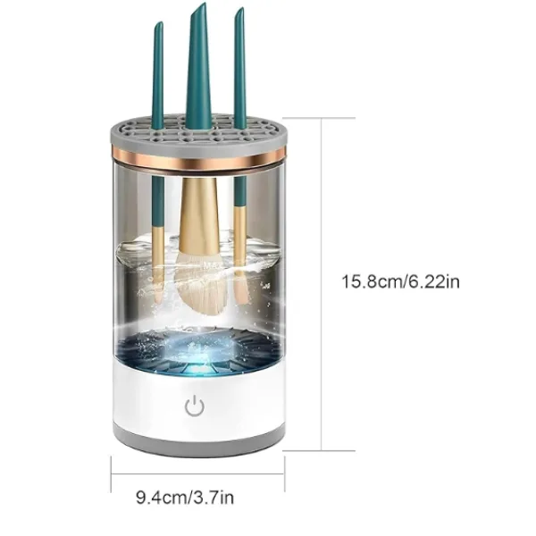 Automatic makeup brush cleaner machine for quick deep cleaning