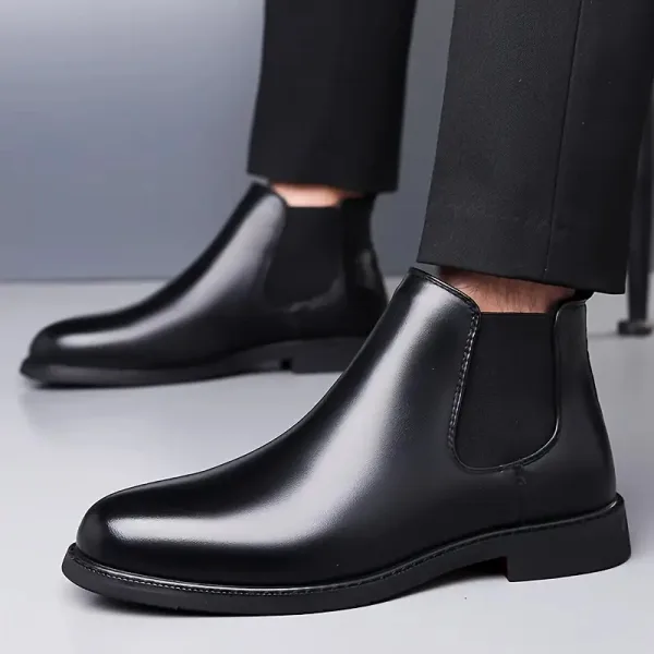 Latest Stylish Men's Black Chelsea Boots | Faux Leather Slip-On Ankle Boots | Comfortable Casual & Formal Footwear for Men & Boys