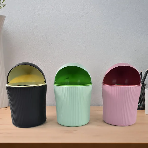 Apex Mini Tabletop Dustbin (1 Pc / 1200 ML / Mix Color)