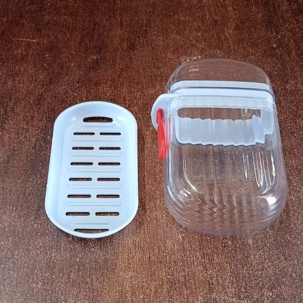 Multifunctional Soap Box with Drain Tray and Lock