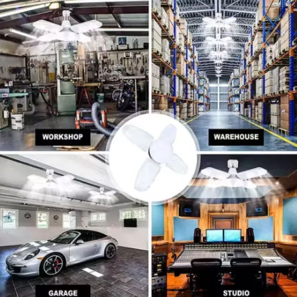 25W 4 Fan LED Decorative Bulb Light Pack of 3