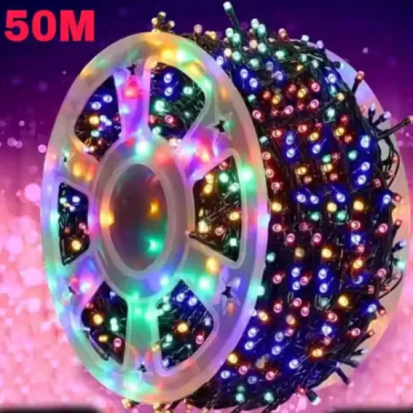 50 Meter Multicolor Rice Light With 7 Color Changing Modes