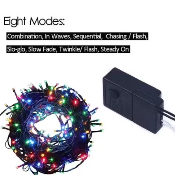 50 Meter Multicolor Rice Light With 7 Color Changing Modes