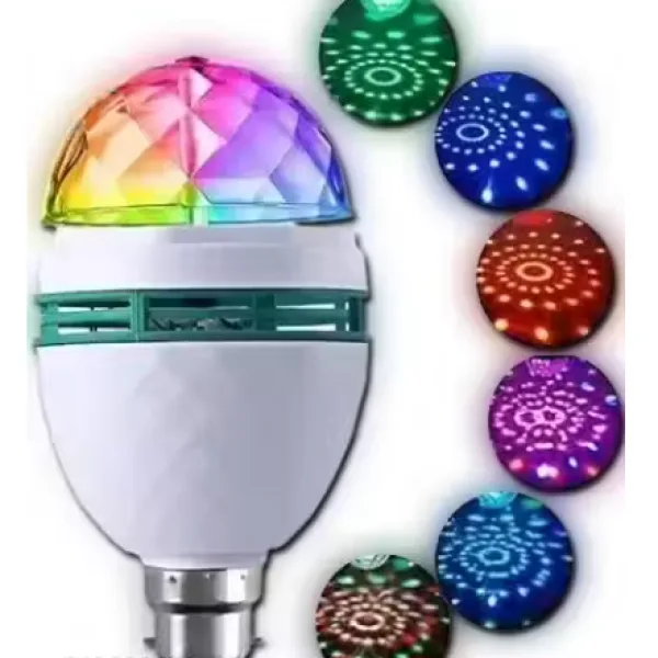 360 Degree Rotating LED Disco Bulb for Party Decoration