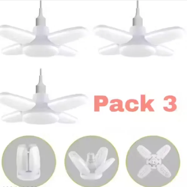 25 Watt 4 Fan LED Decorative Bulb Pack of 3