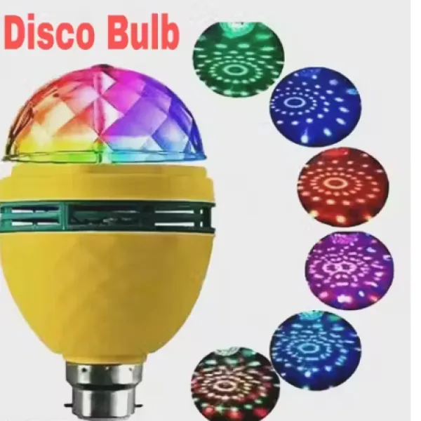 360 Degree Rotating LED Disco Bulb Party Light