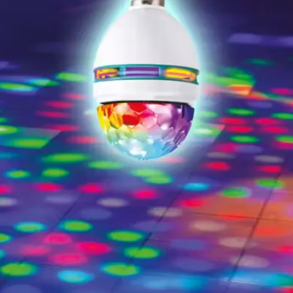 360 Degree Rotating LED Disco Bulb Party Light