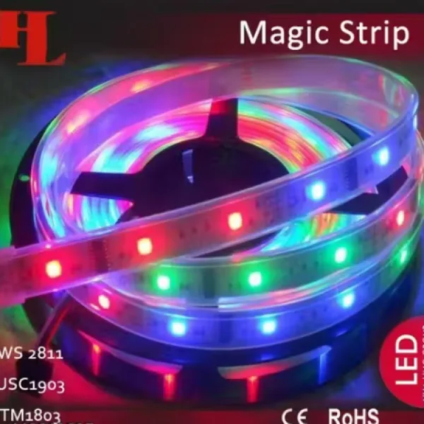 AUTOMACTIC 3 Meter Running RGB LED Magic Strip SMD 5050 IP65 With Plug & Play Kit Waterproof