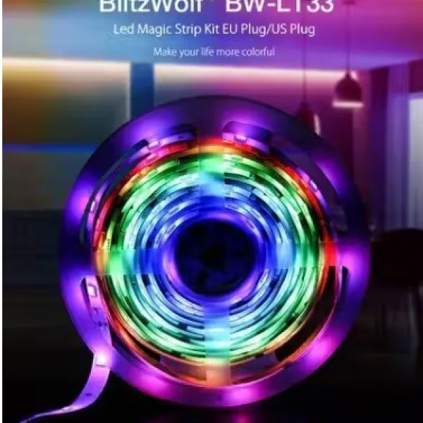 AUTOMACTIC 3 Meter Running RGB LED Magic Strip SMD 5050 IP65 With Plug & Play Kit Waterproof