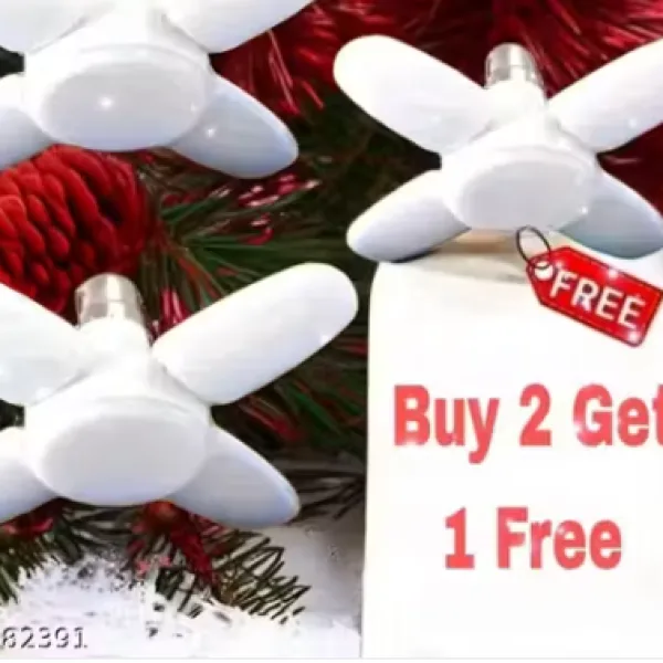 25 Watt 4 Fan LED Bulb Light Decorative Pack of 3