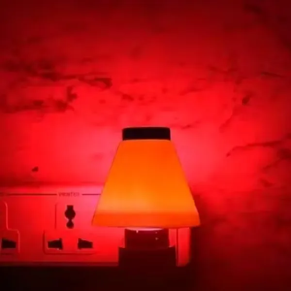 Multicolor Plug In Night Lamp Set of 4 For Bedroom