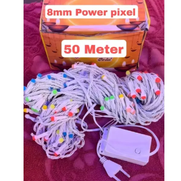 50 Meter 8mm Pixel LED Multicolor String Light For Festivals
